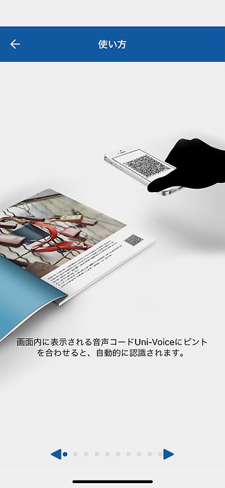 音声コード「Uni-Voice(ユニボイス)」とは?印刷物の文字情報を二次元コードに変換したものです。