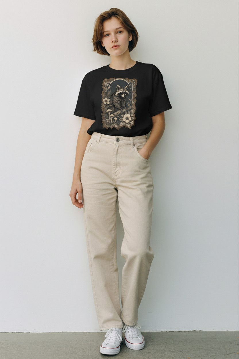 Thumbnail: Woodland Fauna Tee Racoon