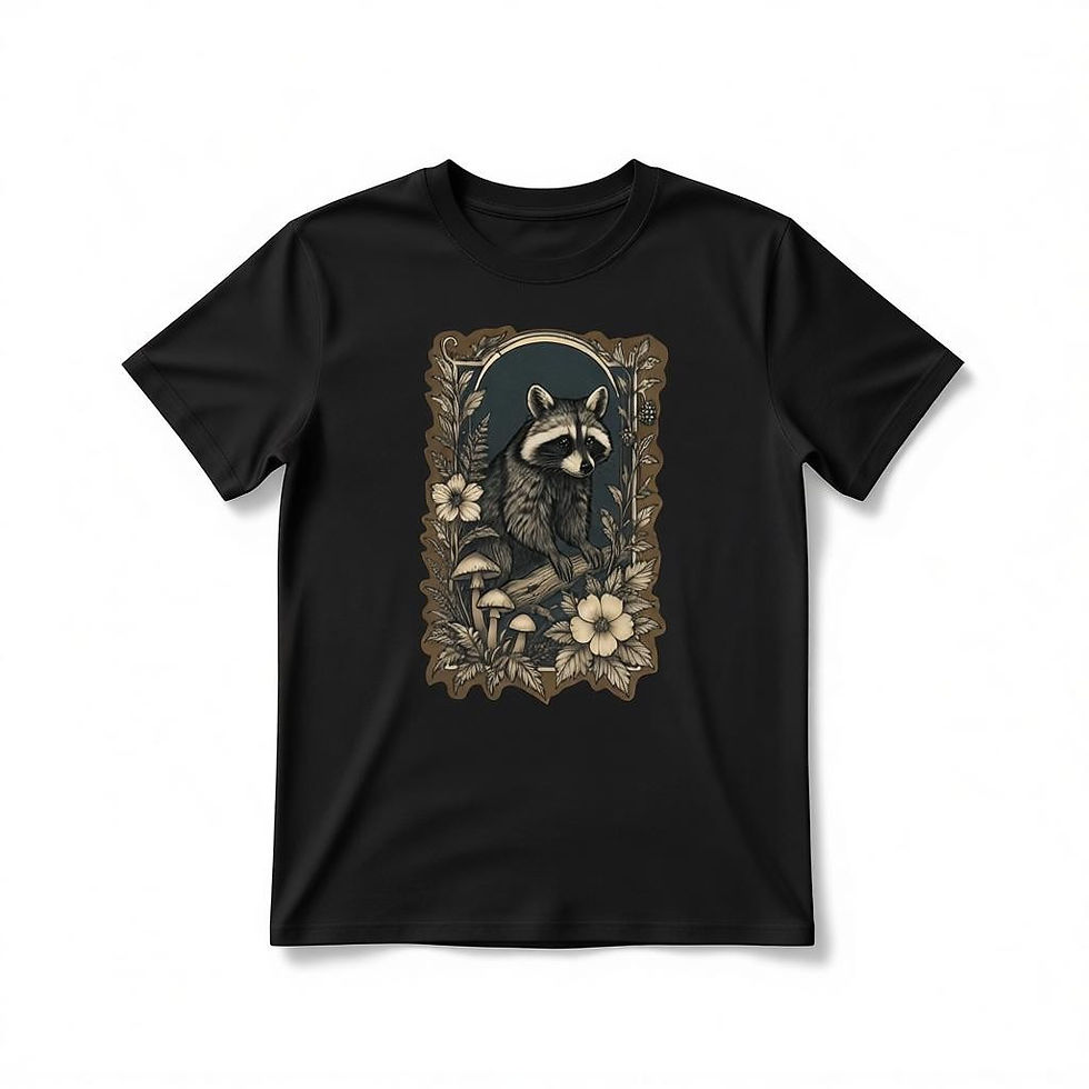 Thumbnail: Woodland Fauna Tee Racoon