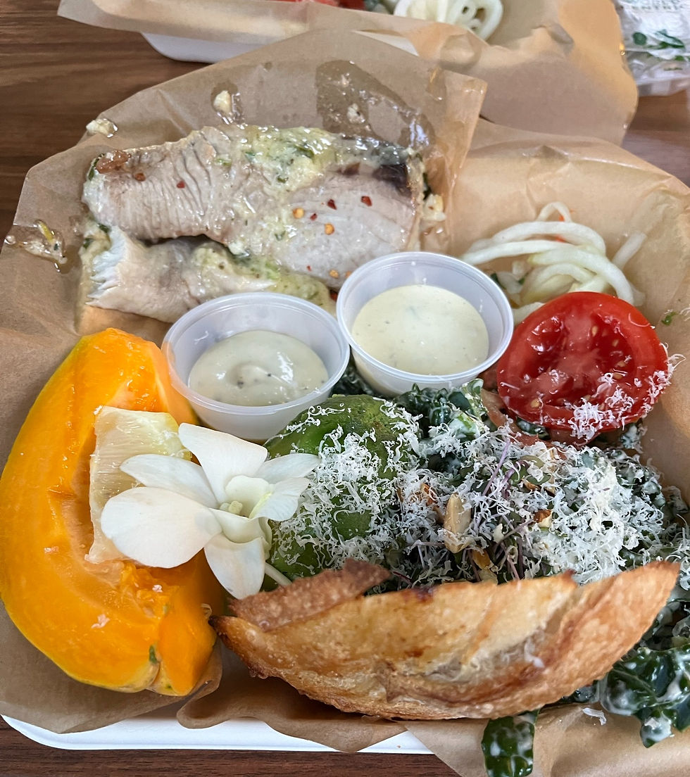 Kale Caesar with Island Fish