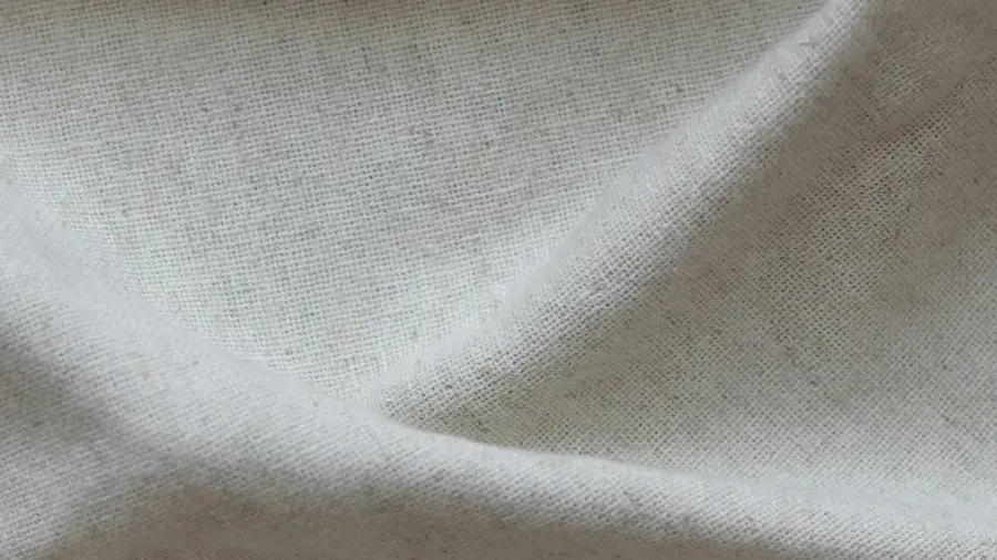 Tight weave natural linen upholstery fabric close-up