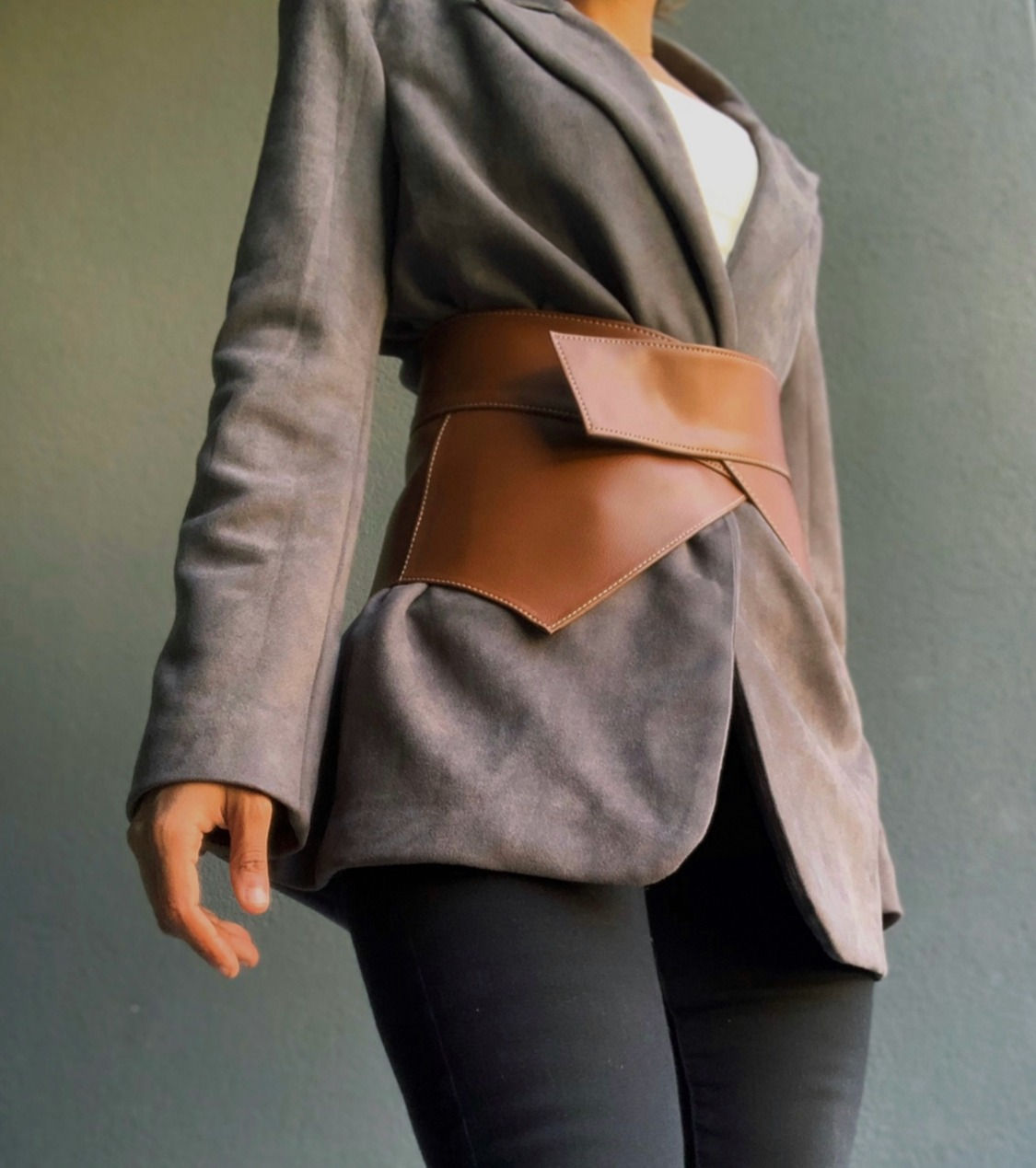 Blazer and belt set