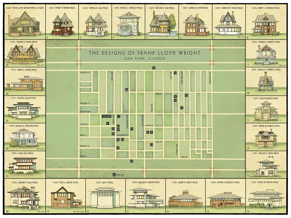 Frank Lloyd Wright Homes in Oak Park