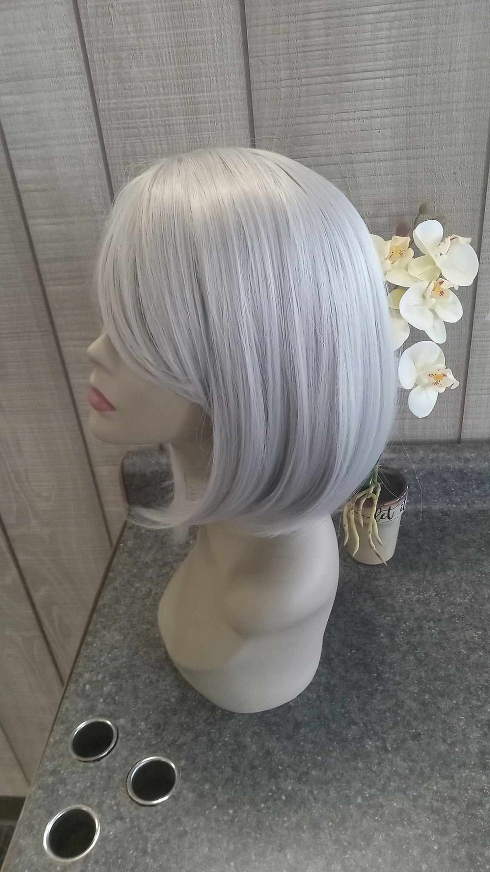 Thumbnail: 14 inch heat friendly synthetic wig