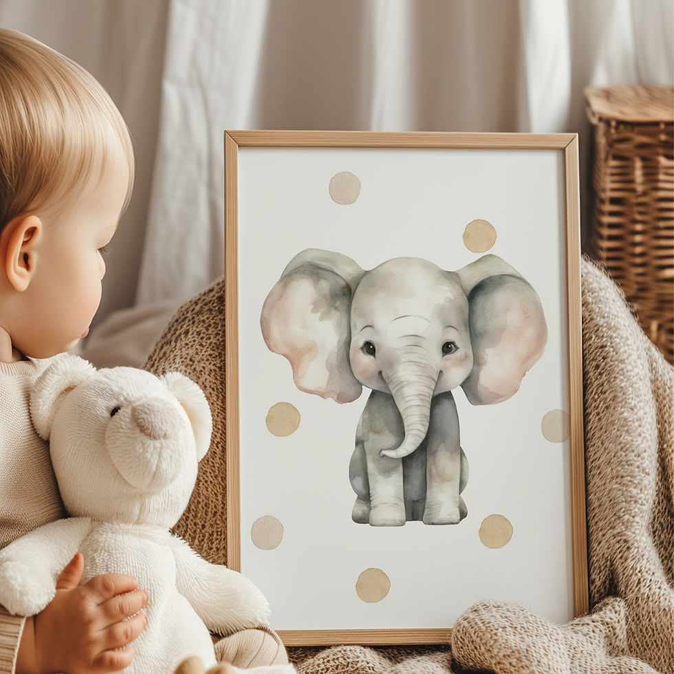 Miniaturbild: 3er Set Poster Kinderzimmer A4 | Bilder Kinderzimmer | Deko Babyzimmer
