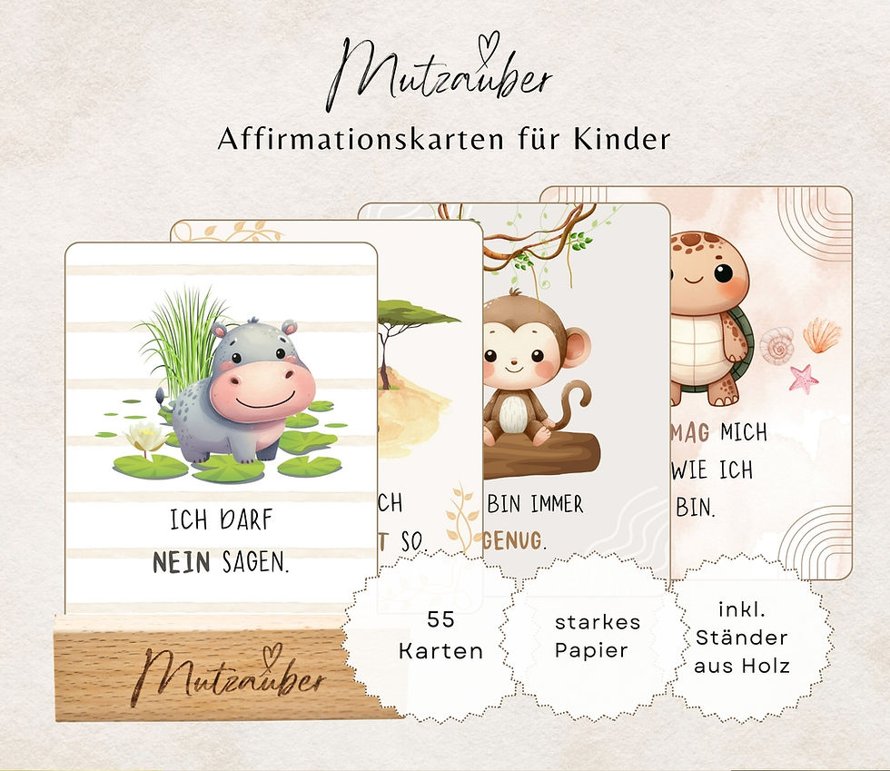 Miniaturbild: Affirmationskarten Kinder mit Schwerpunkt "Selbstliebe & Vertrauen"