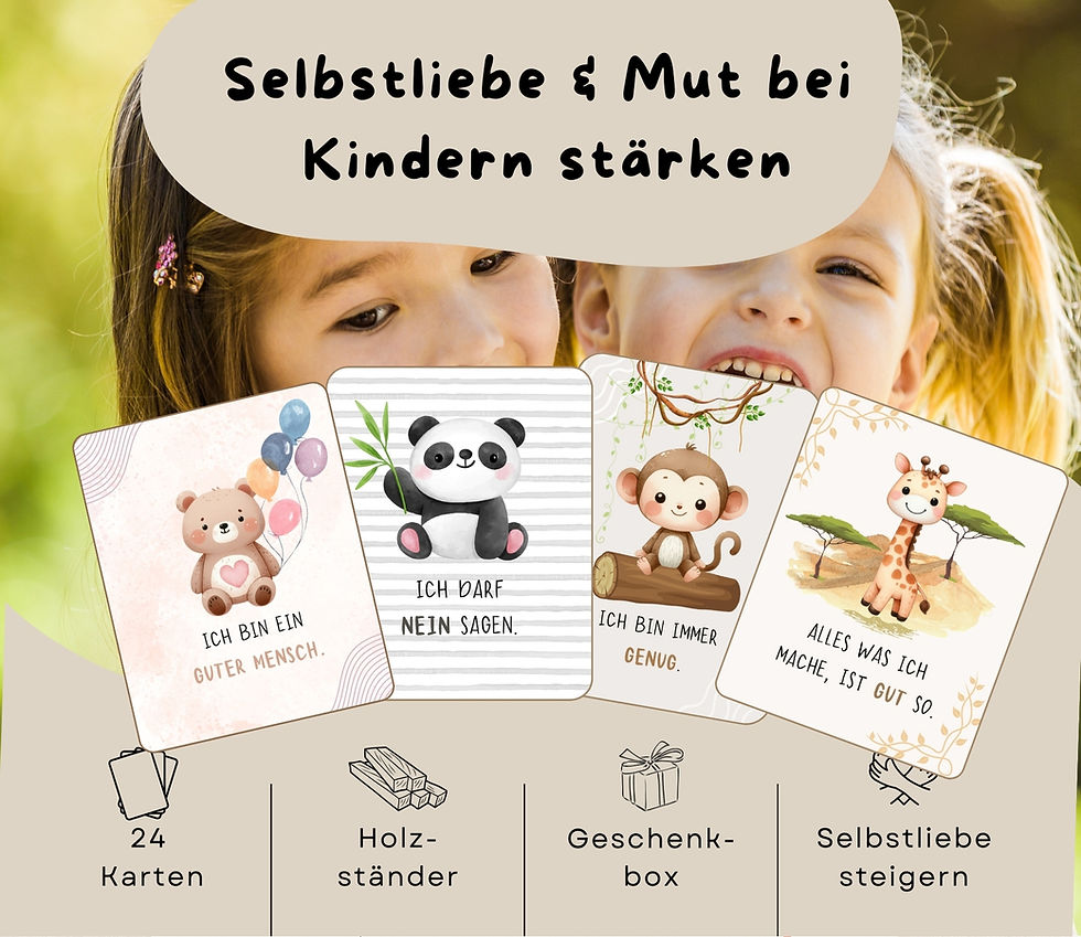 Miniaturbild: Affirmationskarten Kinder mit Schwerpunkt "Selbstliebe & Vertrauen"