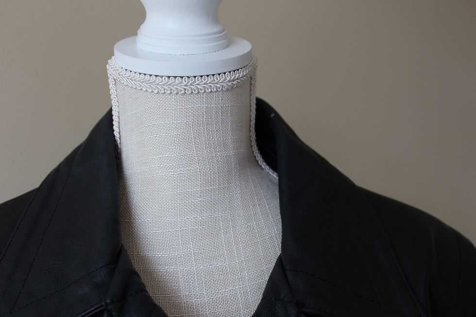 Thumbnail: Vintage Leather Jacket with Fringe