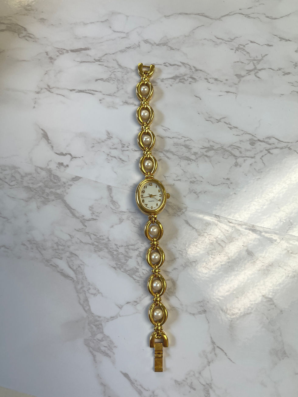 Faux Pearl Watch