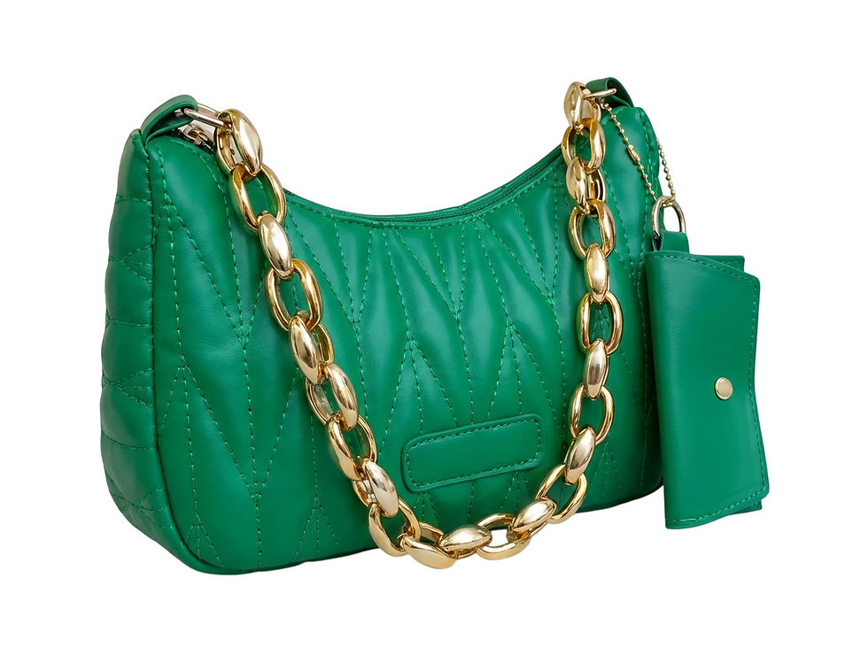 Thumbnail: Gold Chain Shoulder Purse