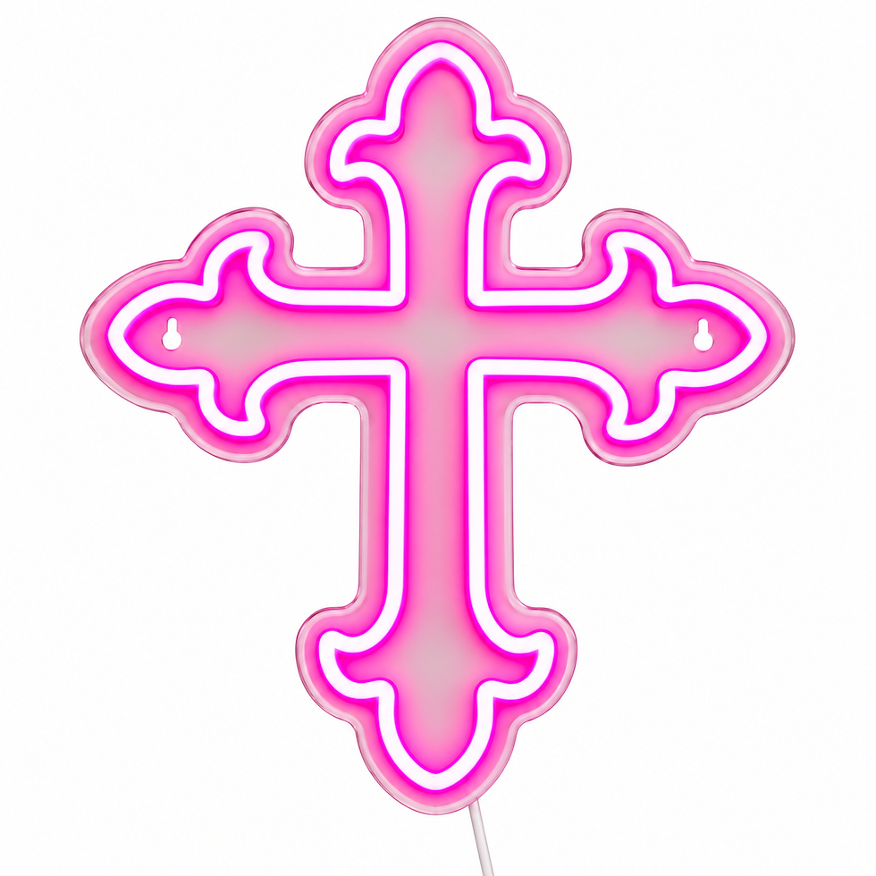 Thumbnail: Fancy Cross Neon Sign