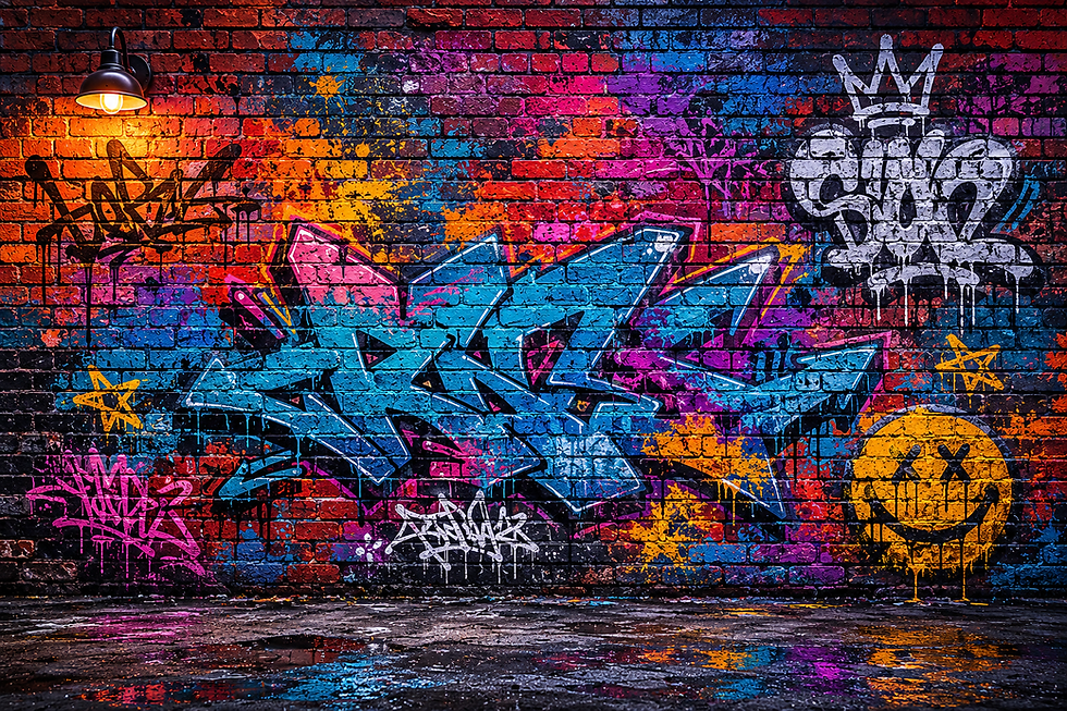 Graffiti wall background