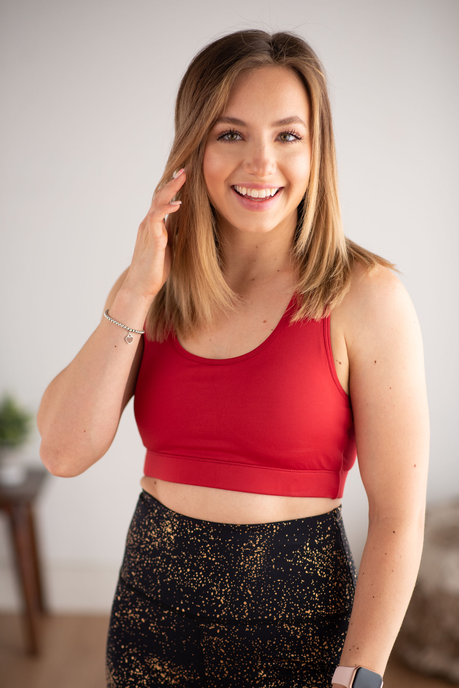 Balance Red Sports Bra