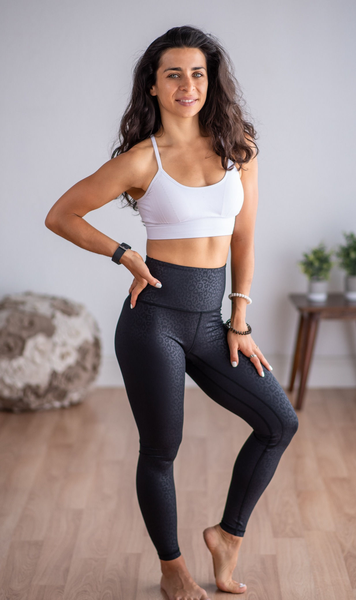 Everyday Black Leopard Embossed 7/8