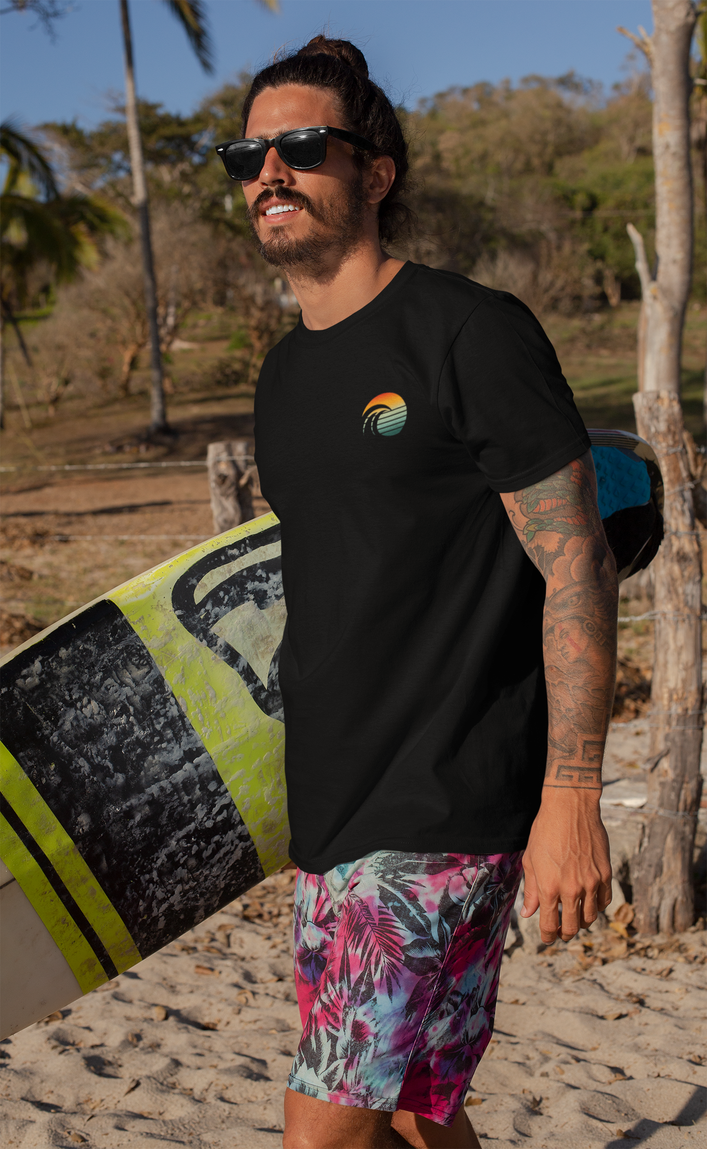 Coastal Fade - Black T-Shirt