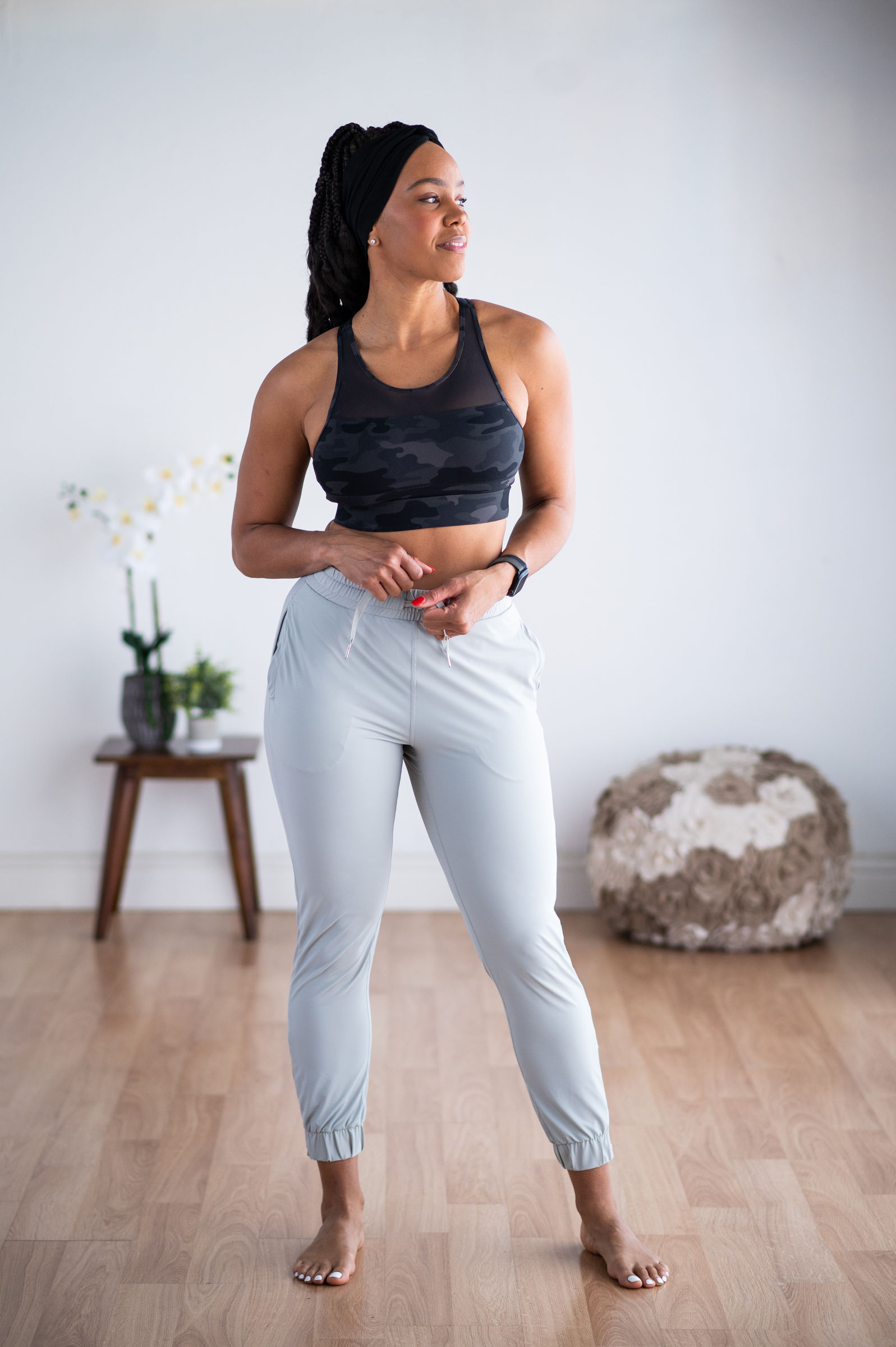 Gray Everyday Zipper Joggers