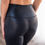 Thumbnail: (Crop) Slimming Black Metallic Shine