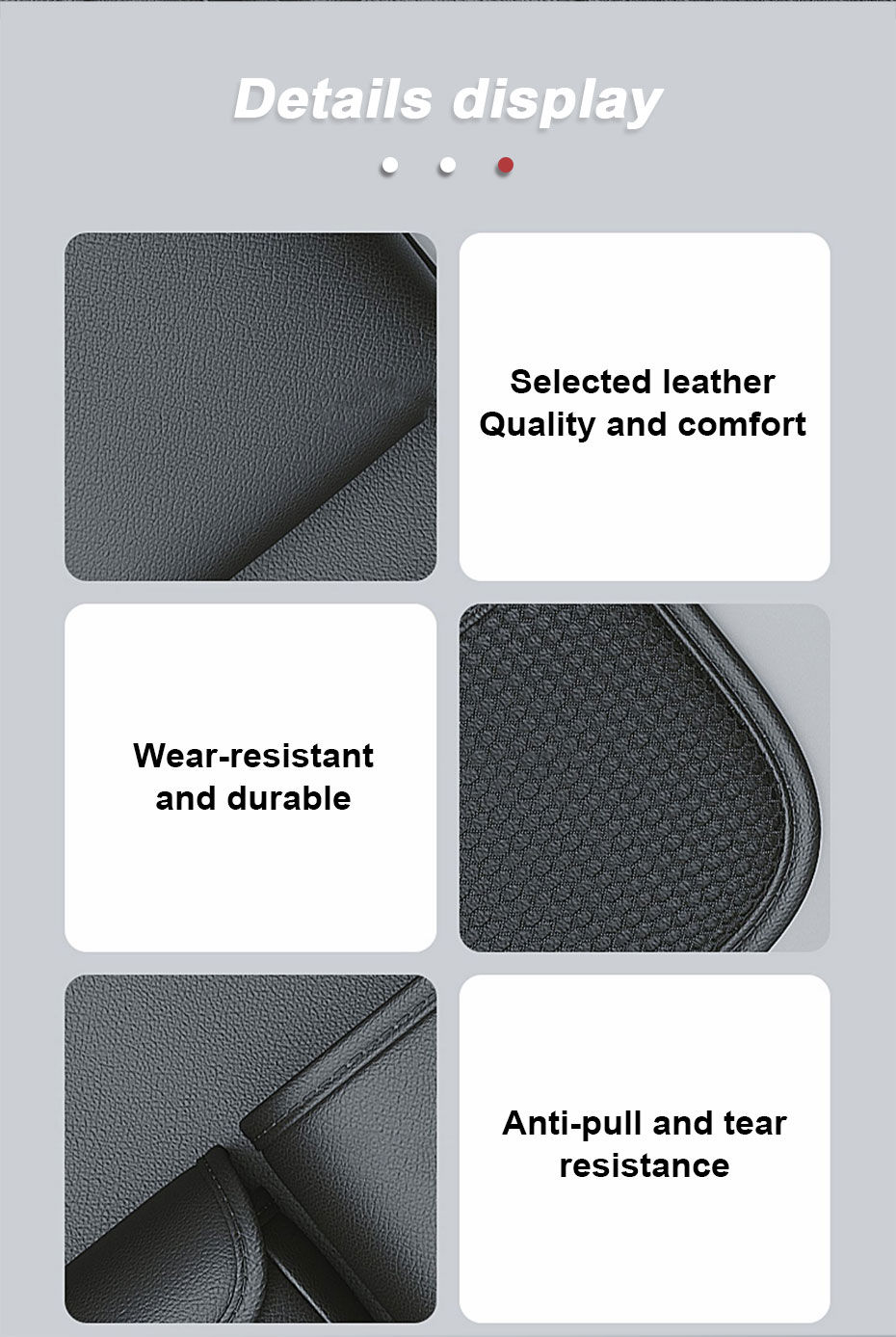 Miniature : All in One Car Seat Back Organizer Multi-Functional Rear Seat Storage Bag with F