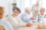 Senior social life concept, group of sen