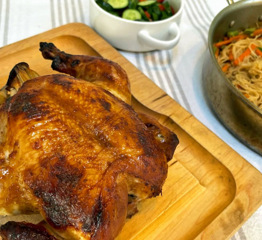 Lechon Manok With Java Rice THE PHILIPPINES: Lechon Manok Roast Chicken, Filipino Rice Noodles, and ...