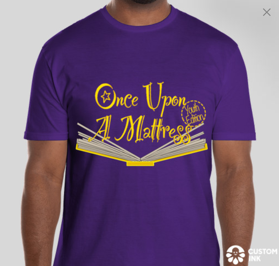 Once Upon A Mattress Cast and Crew Shirt Front