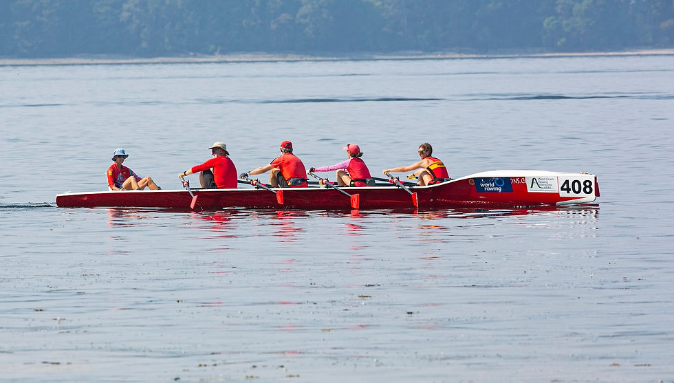 Coaxed coastal quad locked in for the long haul—this race is all about endurance... and the stunning scenery.