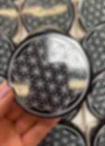 Black Obsidian Flower of Life Grid