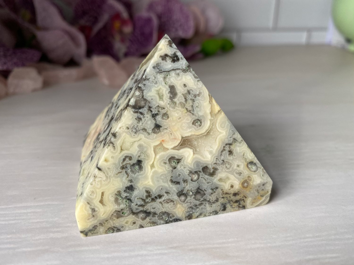 Crazy Lace Agate Pyramid