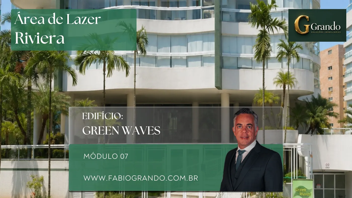 Mapa do Módulo 07 da Riviera de São Lourenço com o Edifício Green Waves em destaque