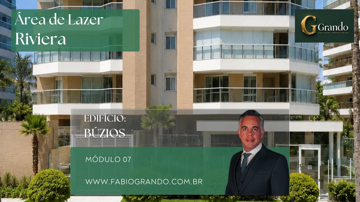 Mapa do Módulo 07 da Riviera de São Lourenço com o Edifício Buzios em destaque