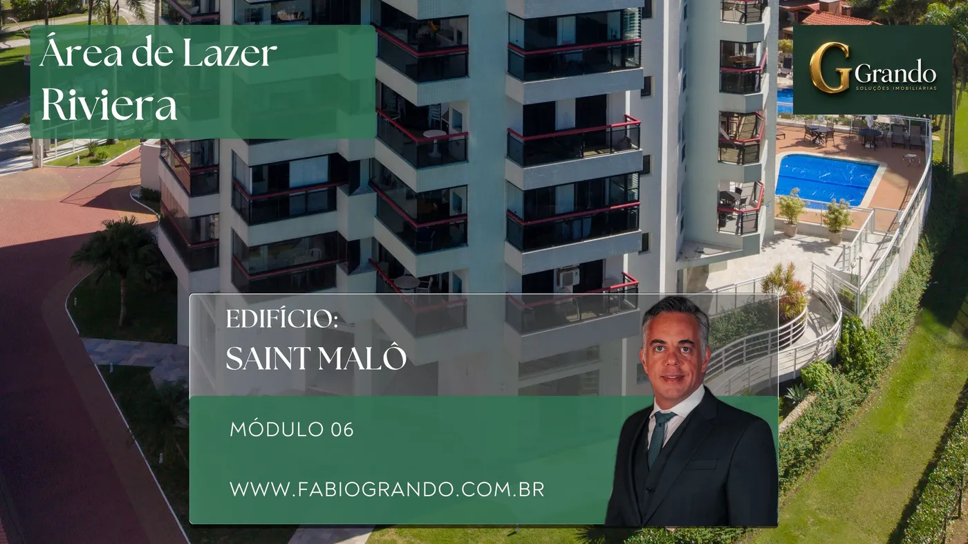 Mapa do Módulo 06 da Riviera de São Lourenço com o Edifício Saint Malô em destaque