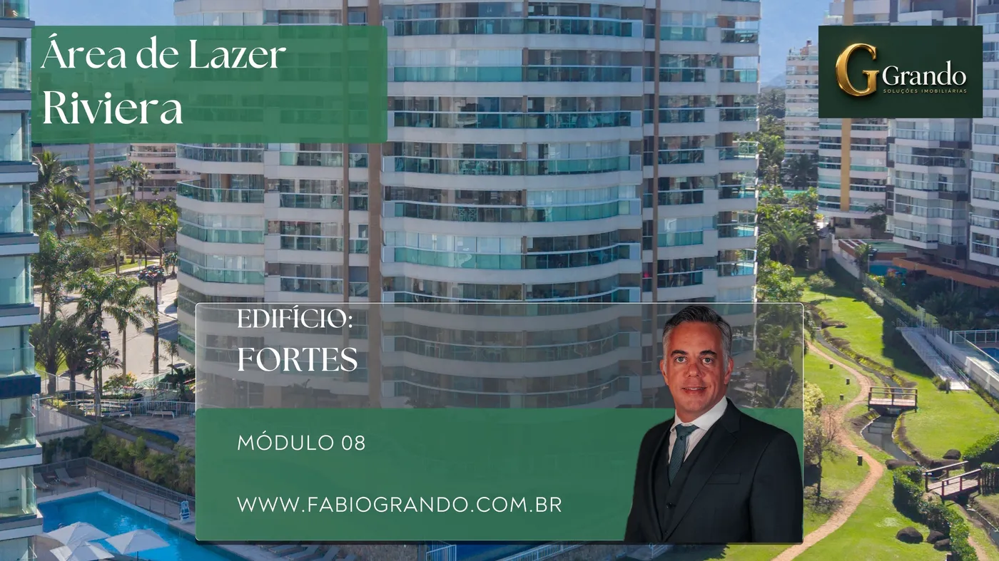Mapa do Módulo 08 da Riviera de São Lourenço com o Edifício Fortes em destaque