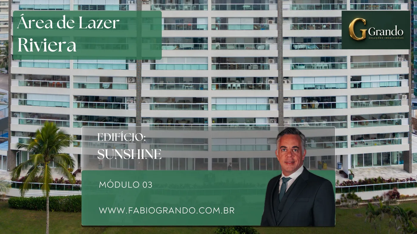 Mapa do Módulo 03 da Riviera de São Lourenço com o Edifício Sunshine em destaque
