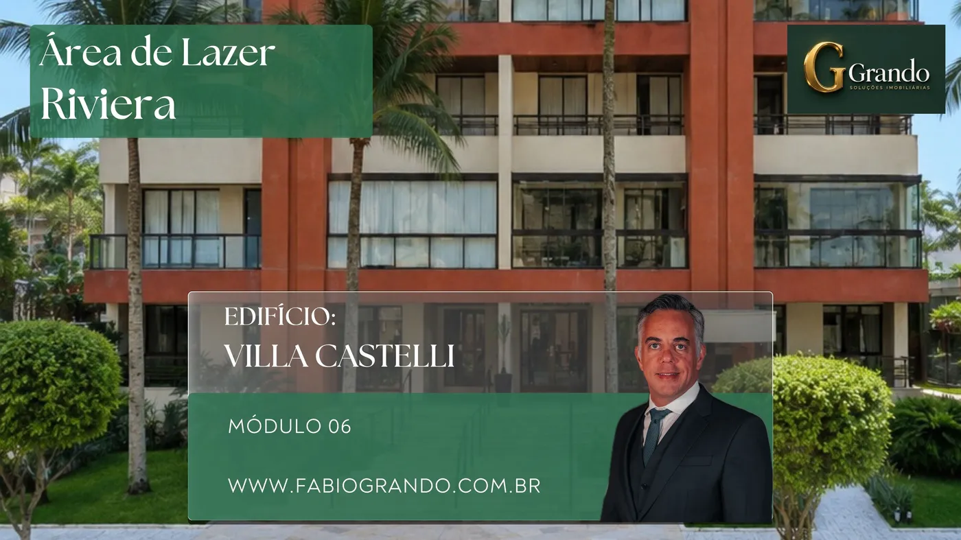 Mapa do Módulo 06 da Riviera de São Lourenço com o Edifício Villa Castelli em destaque