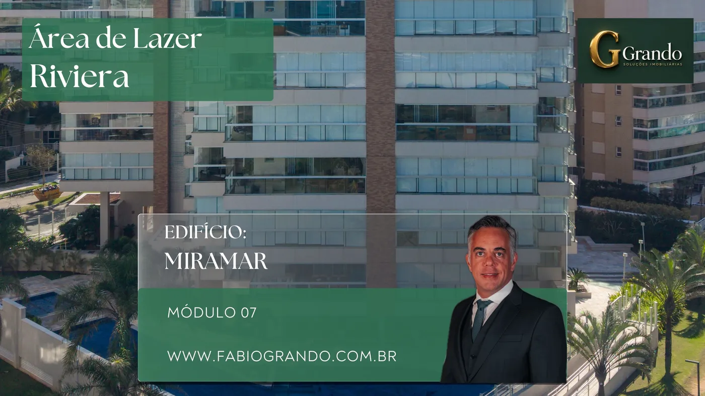 Mapa do Módulo 07 da Riviera de São Lourenço com o Edifício Miramar em destaque