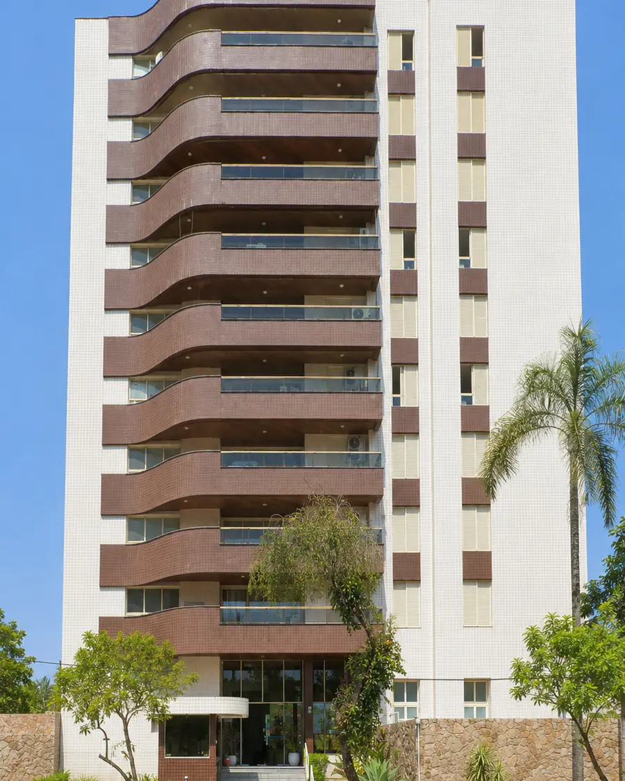 Fachada do Edifício Rio das Pérolas, Módulo 06, Riviera de São Lourenço, Bertioga