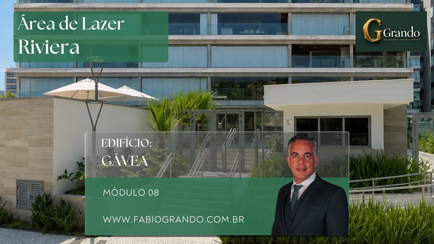 Mapa do Módulo 08 da Riviera de São Lourenço com o Edifício Gávea em destaque