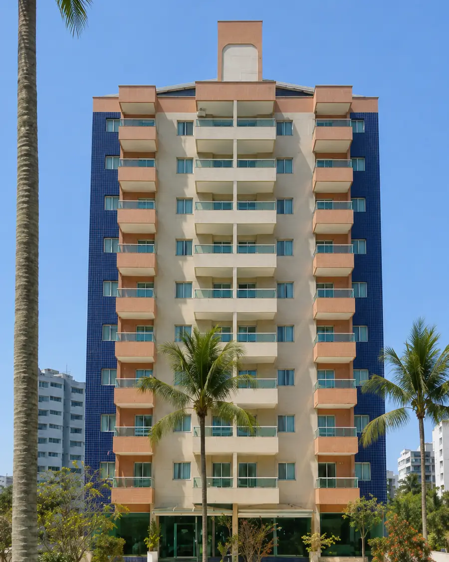 Fachada do Edifício Boulevard Riviera Residence, Módulo 06, Riviera de São Lourenço, Bertioga