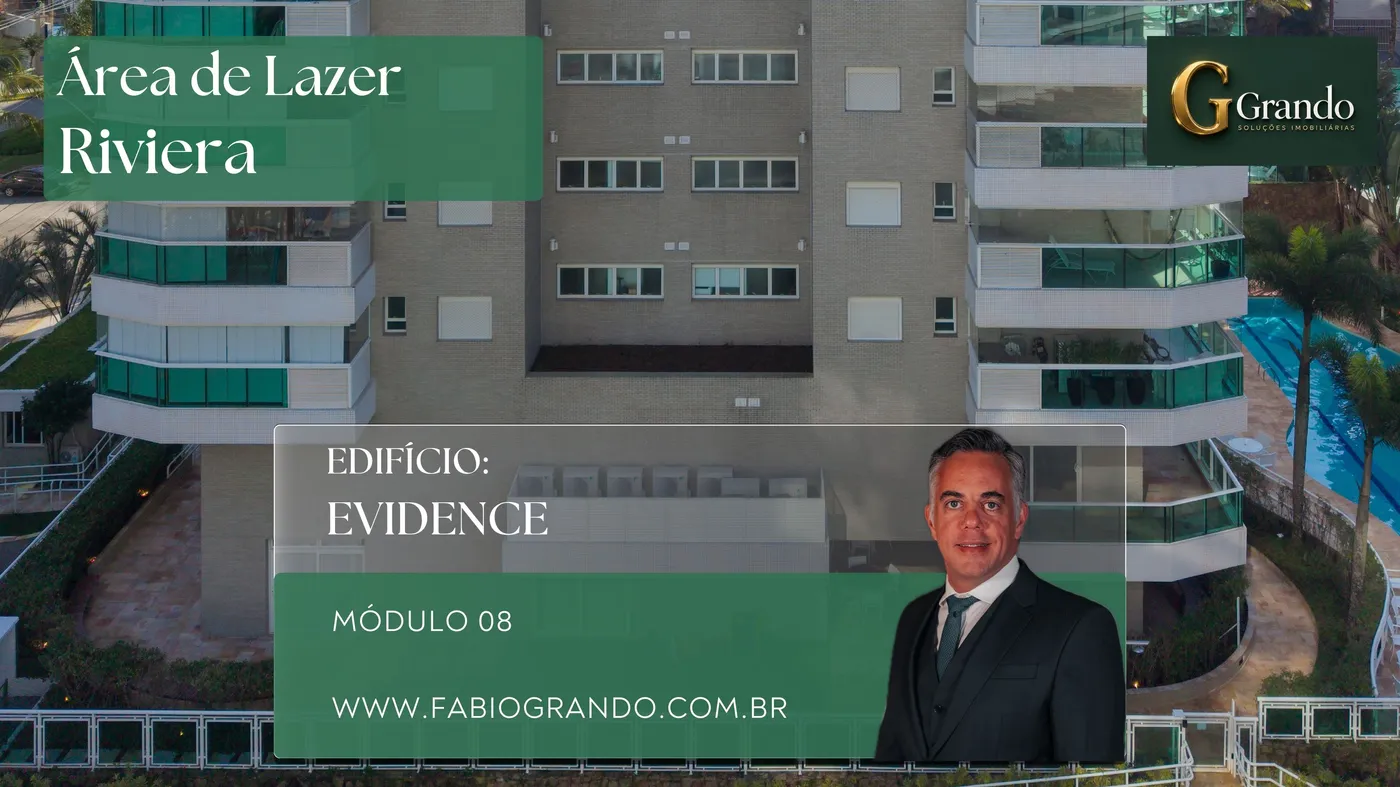 Mapa do Módulo 08 da Riviera de São Lourenço com o Edifício Evidence em destaque
