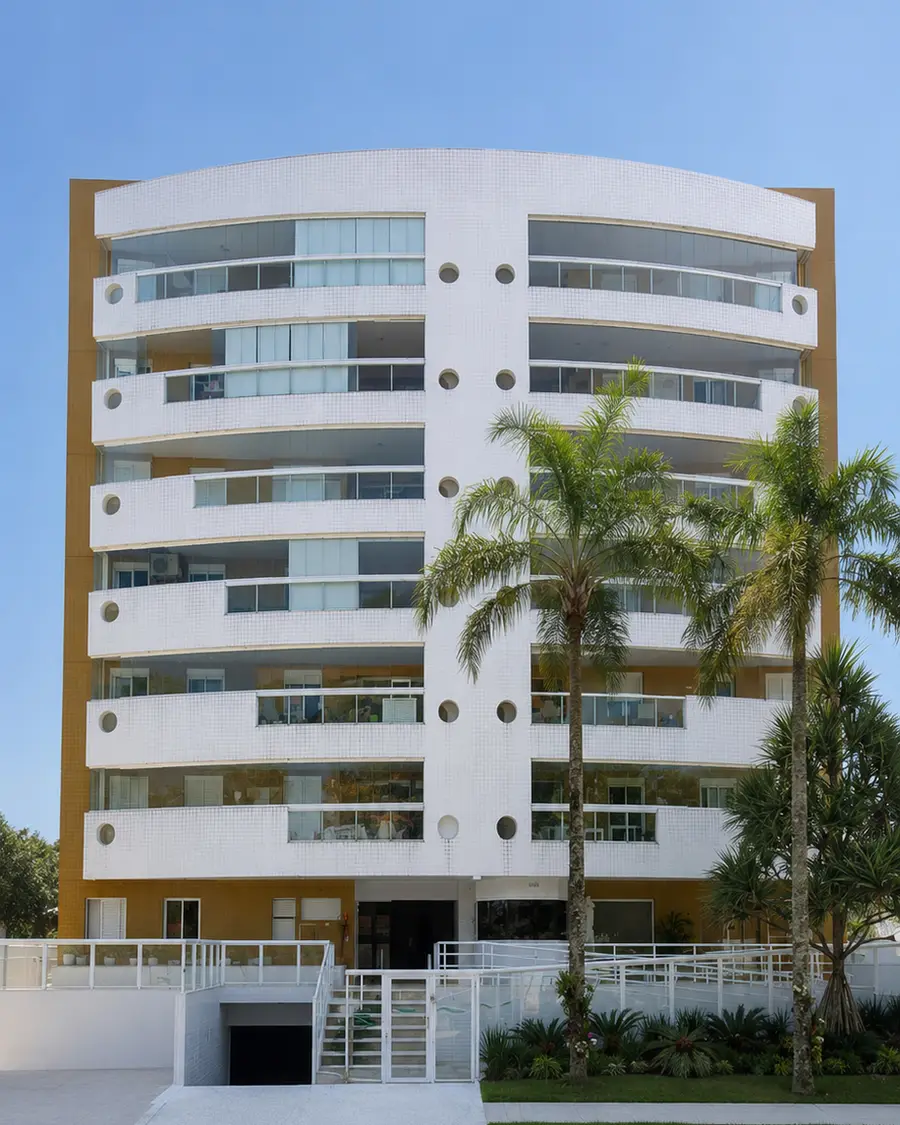 Fachada do Edifício Itaguaré, Módulo 07, Riviera de São Lourenço, Bertioga