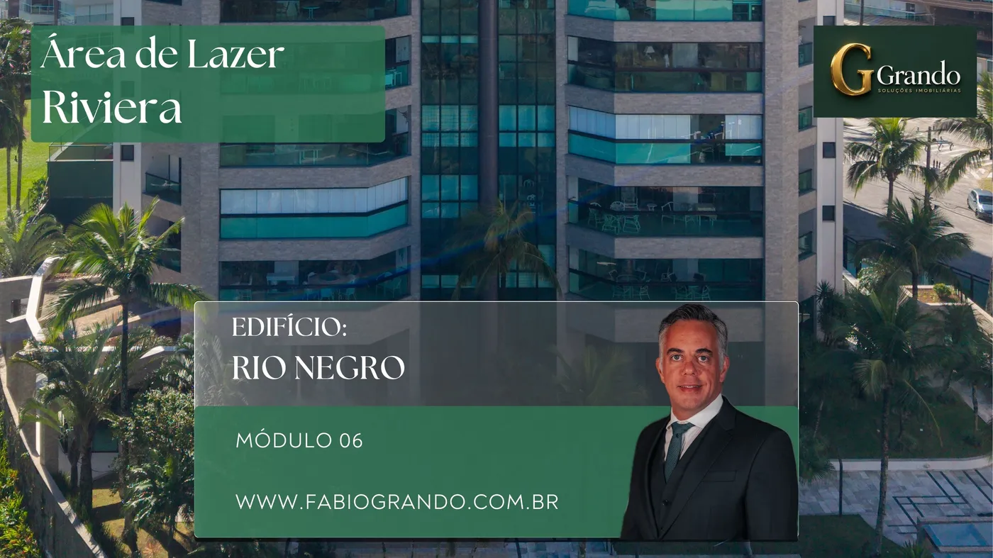 Mapa do Módulo 06 da Riviera de São Lourenço com o Edifício Rio Negro em destaque