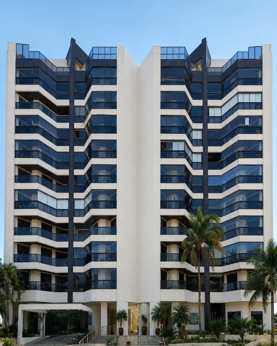 Fachada do Edifício Rio das Pedras, Módulo 06, Riviera de São Lourenço, Bertioga