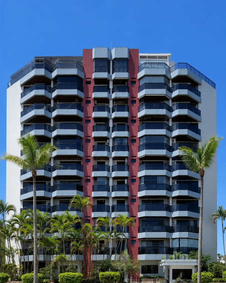 Fachada do Edifício Itaperubá, Módulo 06, Riviera de São Lourenço, Bertioga