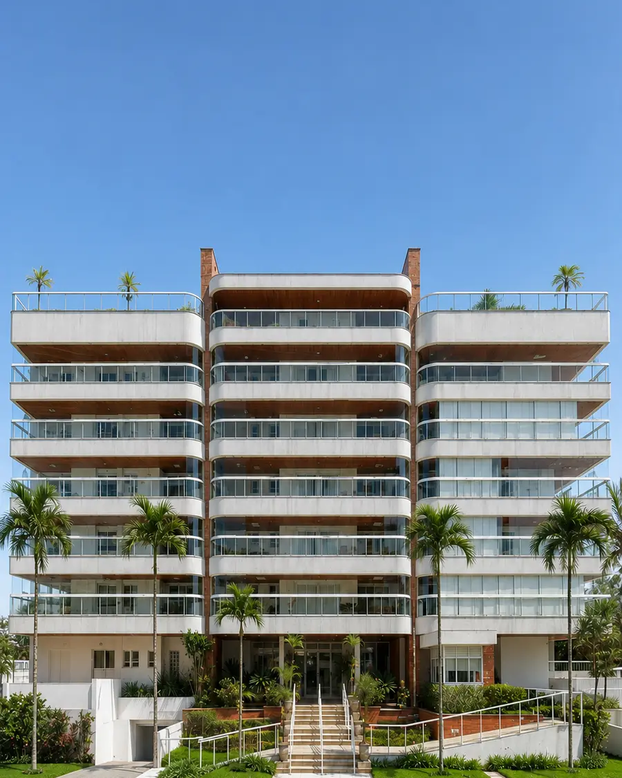 Fachada do Edifício Rio Tocantins, Módulo 07, Riviera de São Lourenço, Bertioga