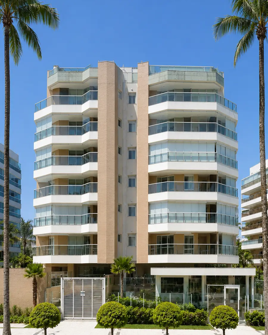 Fachada do Edifício Buzios, Módulo 07, Riviera de São Lourenço, Bertioga