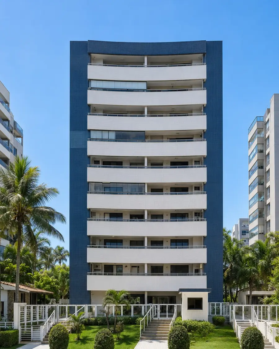Fachada do Edifício Itapuã, Módulo 06, Riviera de São Lourenço, Bertioga