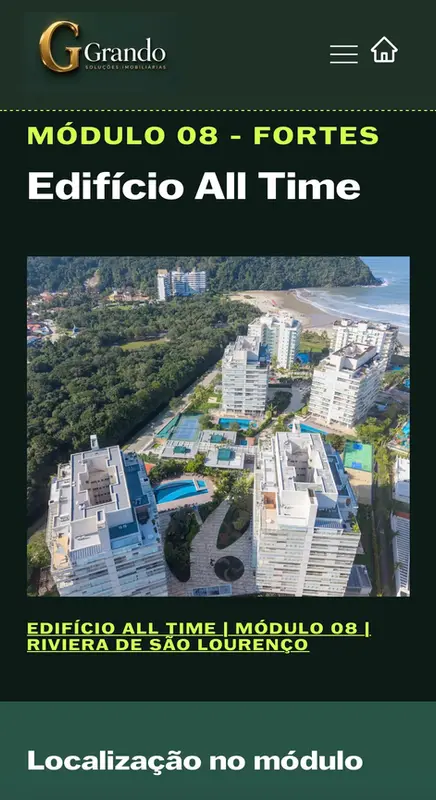 Página de cada prédio da Riviera