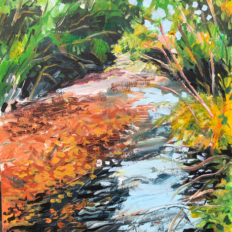 Franklin Gordon River Tasmania acrylic on board 43x32cm.jpeg
