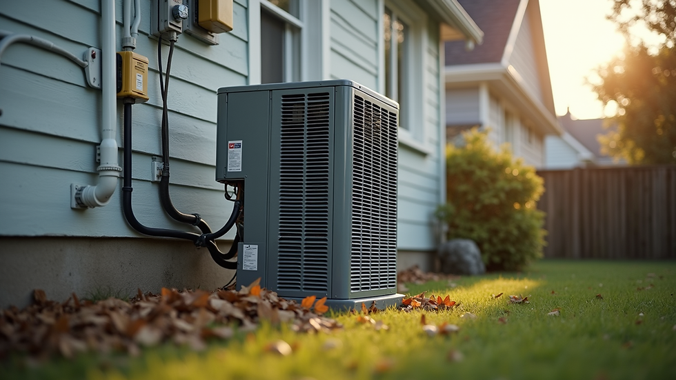 Eye-level view of an HVAC system being removed from a residential property