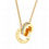Thumbnail: NECKLACE, 18K GOLD PLATED STEEL